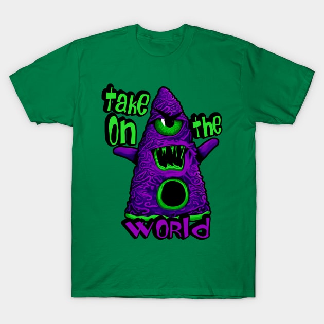 Purple Tentacle Monster T-Shirt by Mel0n